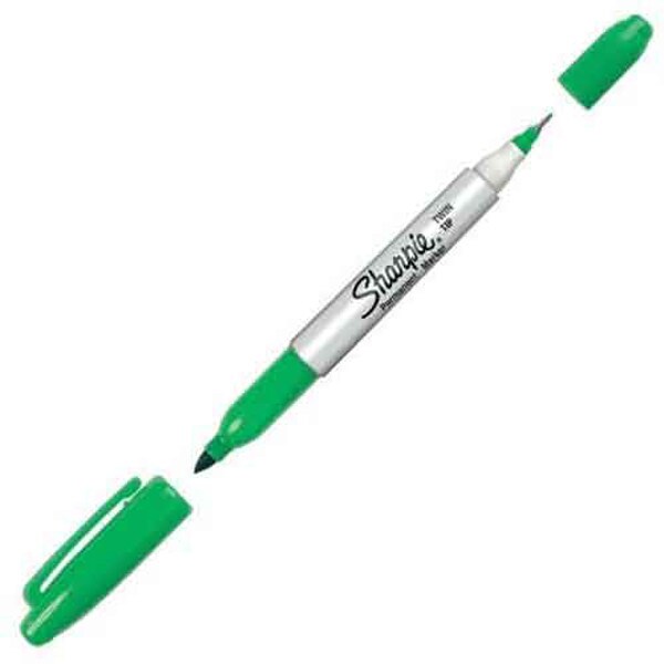 Sharpie Twin Tip Green